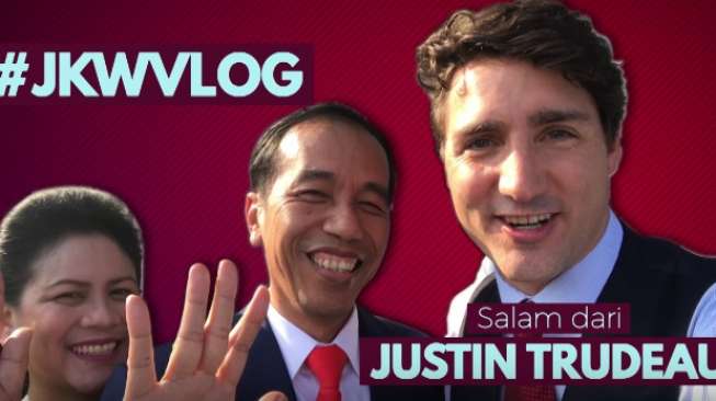 Serunya Vlog Jokowi Bersama PM Tampan Kanada