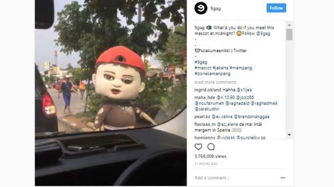 Video "Boneka Lampu Merah" Masuk 9Gag, Netizen Asing Takjub