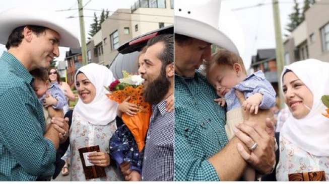 PM Kanada Temui Bayi Pengungsi Suriah yang Dinamai Justin Trudeau