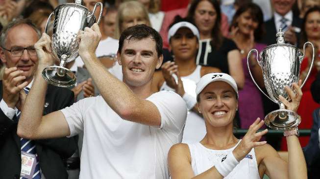 Hingis-Murray Rebut Gelar Ganda Campuran Wimbledon