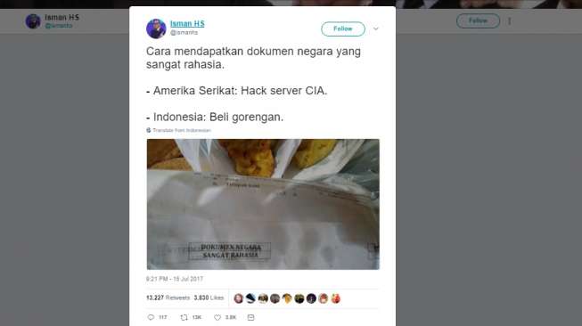 Hanya di Indonesia! Rahasia Negara Jadi Bungkus Gorengan