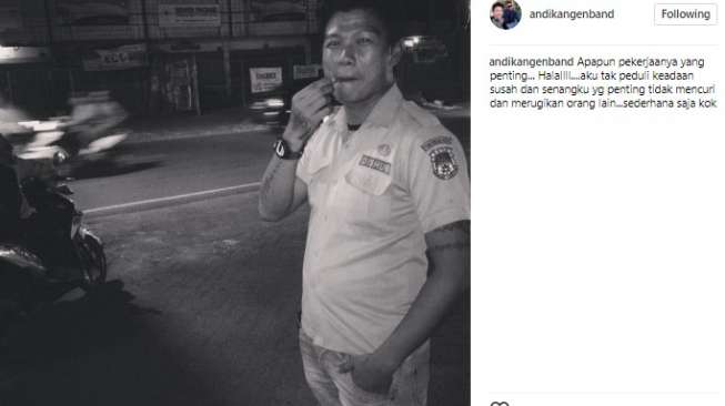 Tak Laku Lagi, Andika Kangen Band Jadi Tukang Parkir