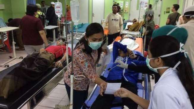 Seratusan Santri di Karimun Keracunan Usai Makan Nasi Kotak