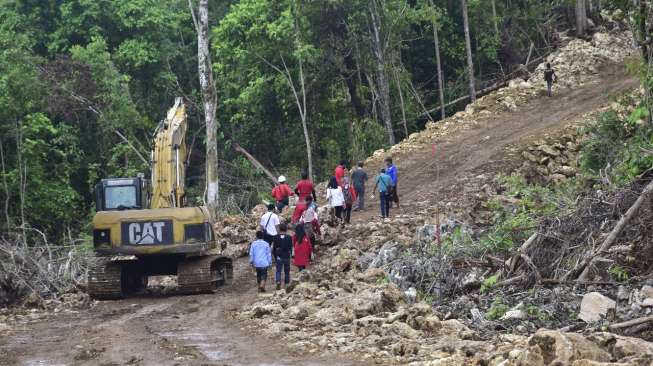 Pembangunan infrastruktur yang dilakukan oleh pemerintah daerah. [Dok Kementerian PUPR]