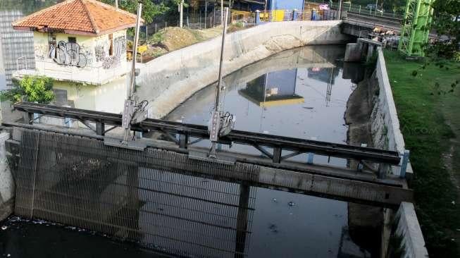 Suasana waduk Setiabudi Barat di Jakarta, Selasa(1/8).