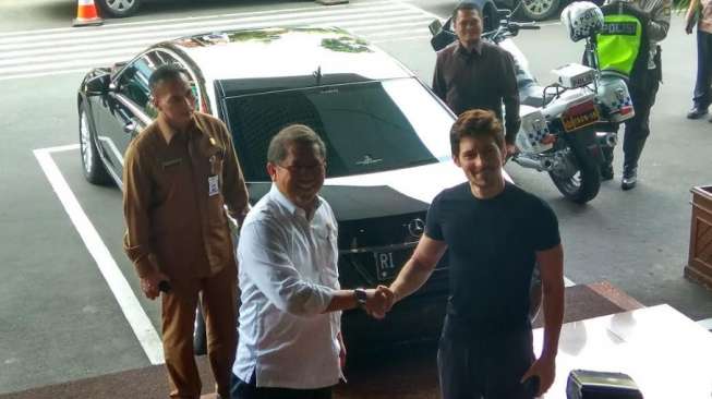 Pendiri Telegram Pavel Durov mengunjungi Kemkominfo di Jakarta, Selasa (1/8/2017). [Suara.com/Aditya Gema Pratomo]