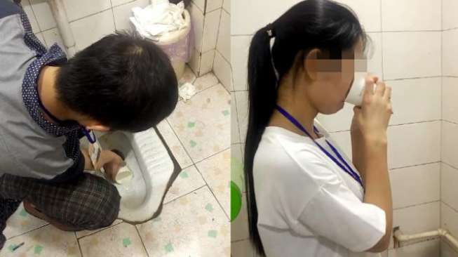 Tak penuhi Target, Pegawai Dihukum Bos Minum Air Toilet