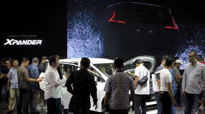 PT Mitsubishi Motors Krama Yudha Sales Indonesia (MMKSI) resmi meluncurkan Mitsubishi Xpander untuk yang pertama kalinya di dunia pada pameran otomotif GAIKINDO Indonesia International Auto Show (GIIAS) di ICE, BSD City, Tangerang, Banten, Kamis (10/8).