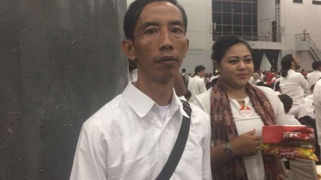 Lelaki Mirip Jokowi Bikin Heboh Acara Kepresidenan di JIExpo