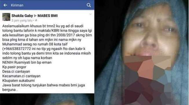 Viral Foto TKI Berlumur Darah, Ditahan Majikan di Arab Saudi