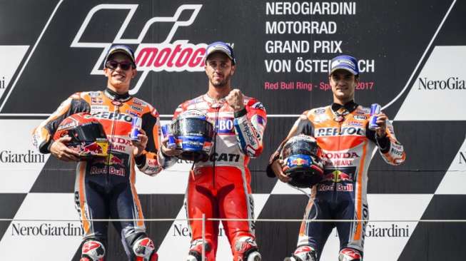 Asapi Marquez, Dovizioso Juarai MotoGP Austria