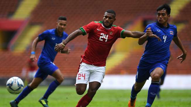 Babak penyisihan grup B SEA Games XXIX Kuala Lumpur 2017 di Stadion Shah Alam, Selangor, Malaysia, Selasa (15/8).