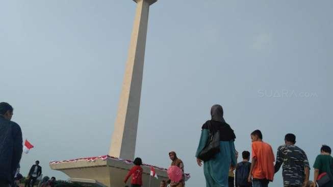 Monas Tetap Jadi Primadona Warga Rayakan HUT Kemerdekaan