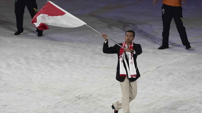 Pembukaan SEA Games XXIX di Stadion Bukit Jalil, Malaysia, Sabtu (19/8).