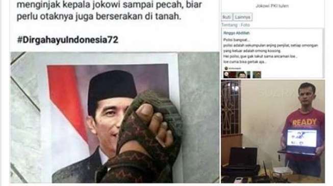 Tersangka Penghina Presiden Punya Puluhan Akun Palsu