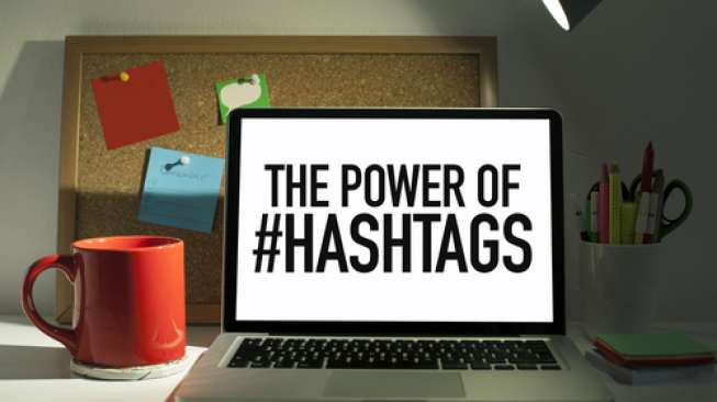 Ilustrasi hashtag atau tagar, salah satu fitur paling populer di Twitter. [Shutterstock]
