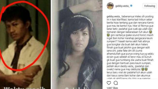 Paranormal Ini Blak Blakan Soal Gebby Vesta Waria