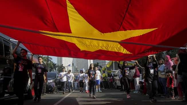 Parade 50 tahun ASEAN (Suara.com/Kurniawan Mas'ud)