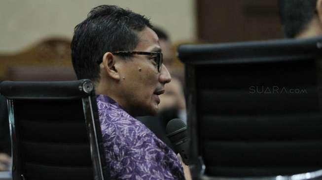 Korupsi RS Unud, Sandiaga Bantah Bertemu Nazaruddin dan Anas