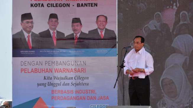 Menhub Groundbreaking Pembangunan Pelabuhan Warnasari di Cilegon