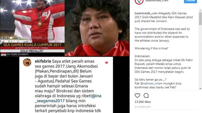 Viral! Curhat Miris Penyumbang Emas Indonesia, Ini Kata Menpora