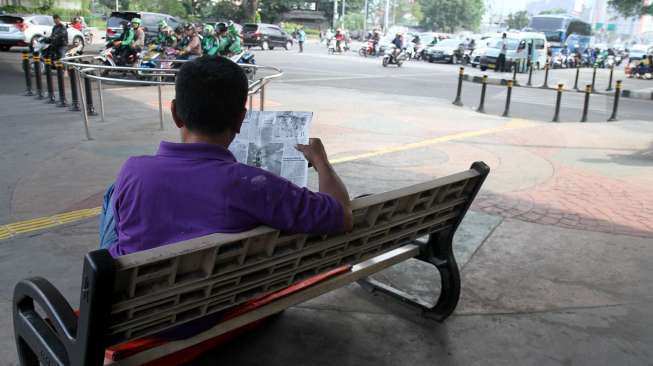 Trotoar di kawasan Tanah Abang, Jakarta, Rabu (6/9).