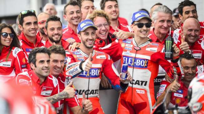 Ducati Prioritaskan Duet Dovizioso dan Lorenzo di MotoGP 2019