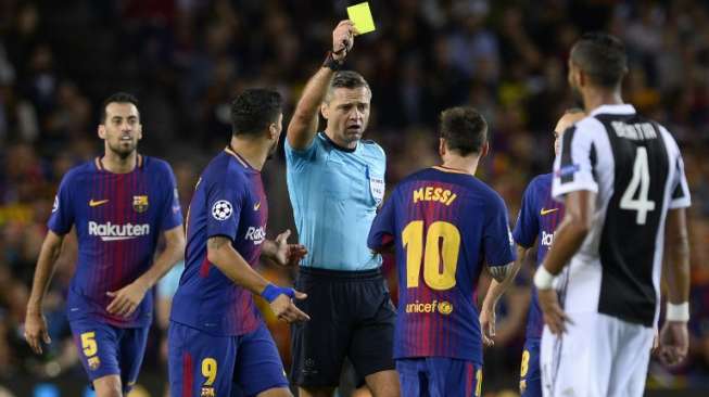 Barcelona membantai Juventus di laga perdana Grup D Liga Champions 2017/18. Dalam laga yang berlangsung di Camp Nou, Barca menang telak 3-0 [AFP]