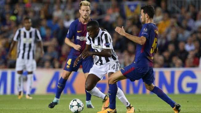 Barcelona membantai Juventus di laga perdana Grup D Liga Champions 2017/18. Dalam laga yang berlangsung di Camp Nou, Barca menang telak 3-0 [AFP]
