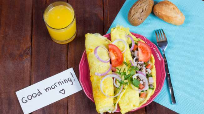 Ilustrasi menu sarapan. (Shutterstock)