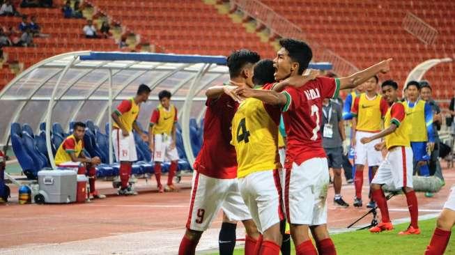 Selebrasi Pemain Timnas U-16 (dok. PSSI).