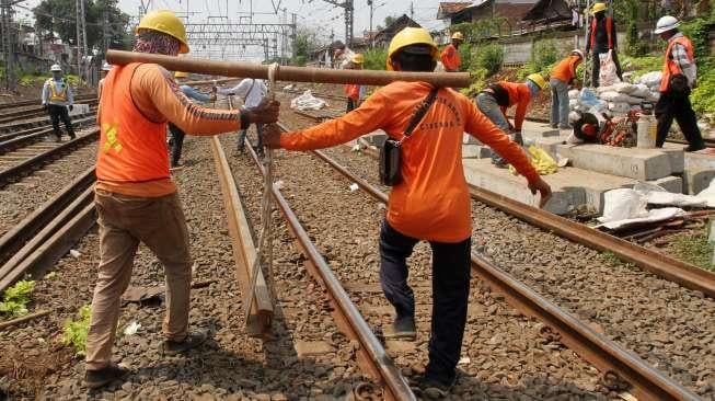 Investasi Proyek Rel KA Ganda Bogor - Sukabumi Rp2,45 Triliun