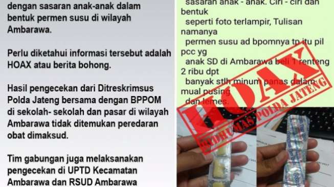 Kabar Peredaran Permen Mengandung PCC Ternyata "Hoax"