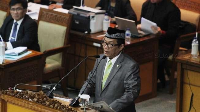 Rapat Paripurna DPR Ke-6 Masa Persidangan I Tahun Sidang 2017-2018 di Kompleks Parlemen, Senayan, Jakarta, Selasa (26/9).