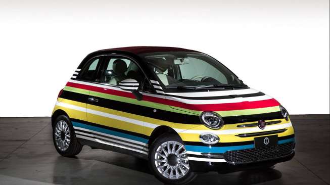 Fiat 500C Warna-warni Ini Laku Rp790 Juta di Lelang Amal