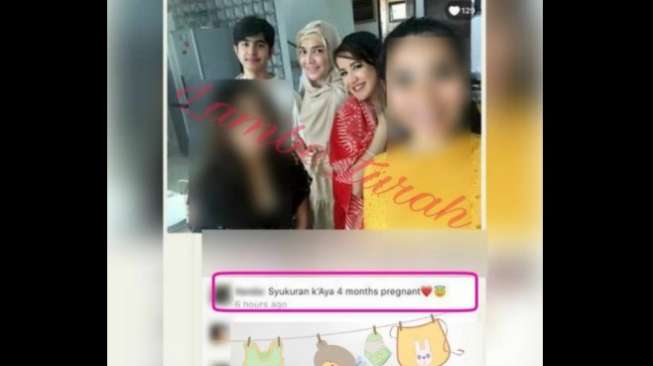 Andi Soraya gelar syukuran 4 bulanan.