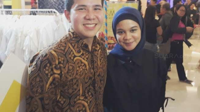 Haykal Kamil dan Tantri Namirah di Kota Kasablanka, Jakarta Selatan, Rabu (28/9/2017). [suara.com/Ismail]