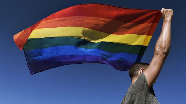 Ilustrasi bendera pelangi identik dengan kaum Gay dan Lesbian. [Shutterstock]