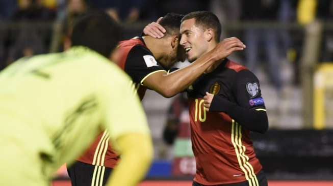 Belgia Bantai Siprus, Hazard Bersaudara Berbagi Gol