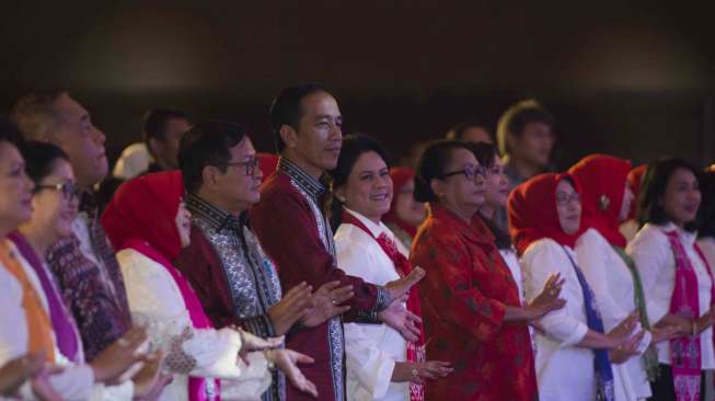 Penyuluhan mengenai bahaya narkoba untuk pelajar se-DKI Jakarta di JI Expo, Kemayoran, Jakarta, Rabu (11/10).