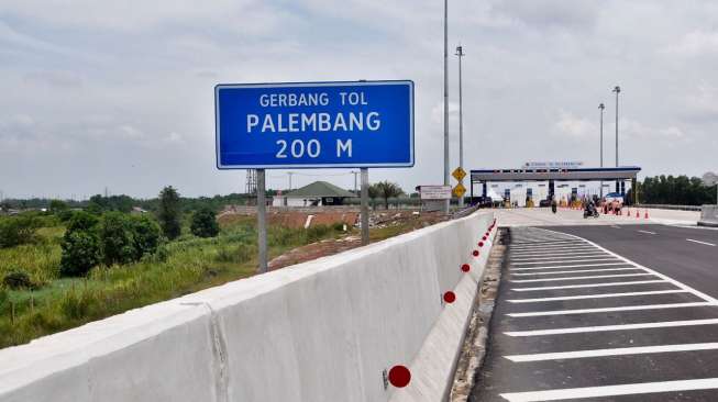Arus Balik Lebaran di Jalan Tol Sumatera Bandar Lampung-Palembang Masih Ramai