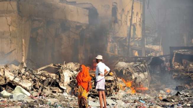 Dua Bom Meledak di Jantung Kota Somalia, 85 Orang Tewas