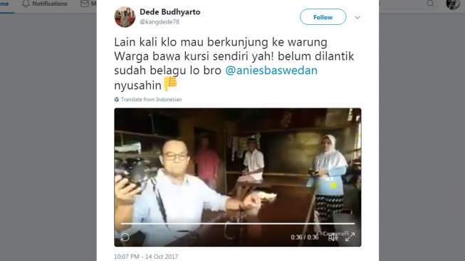 Cerita Anies Baswedan Dianggap Menyusahkan saat di Warteg - 1