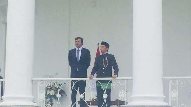 Sambutan Jokowi untuk Emir Qatar di Istana Bogor