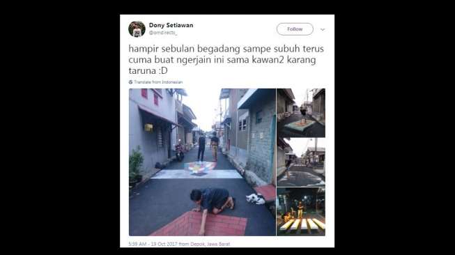 Viral! Lukisan 3D di Depok Jadi Tempat Wisata Dadakan