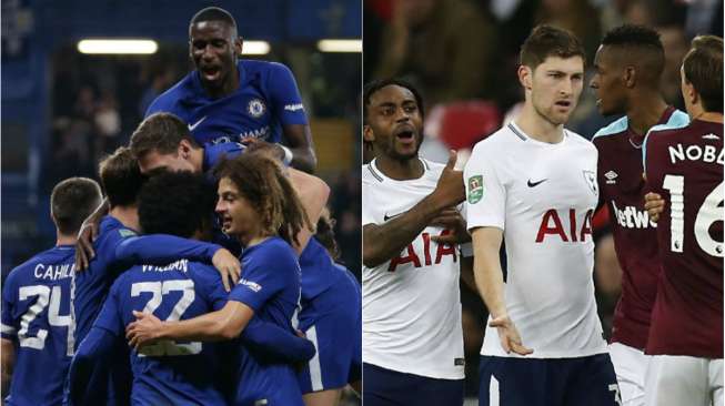 Chelsea Tundukkan Everton, Tottenham Disingkirkan The Hammers