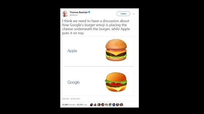 Gara-Gara Emoji Burger, Bos Google Turun Tangan