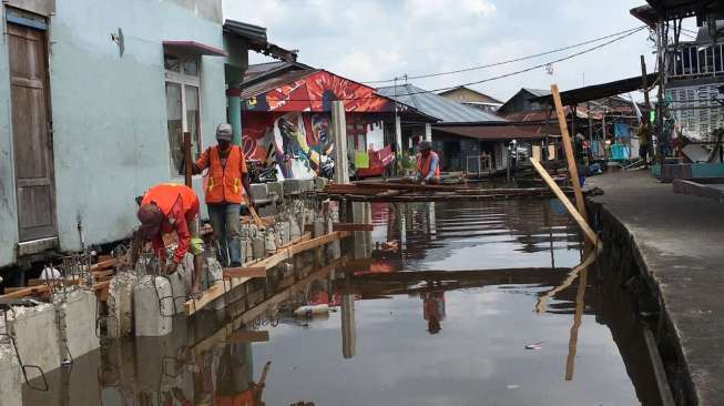 Kementerian PUPR Menata Kawasan Permukiman Tepian Sungai Kapuas