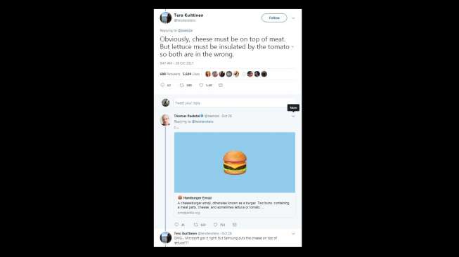 Emoji burger. [Twitter]