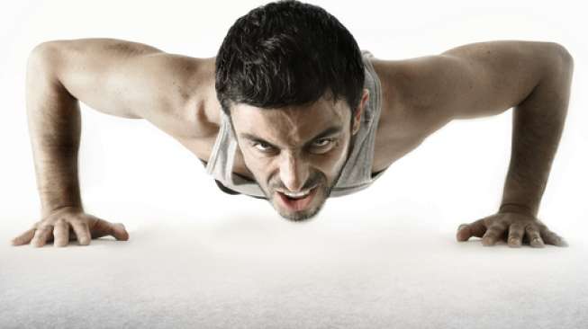 Ilustrasi olahraga push up. (Shutterstock)